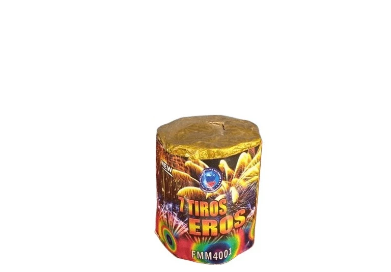 Torta 7 tiros Eros fuegos artificiales en Lima Perú